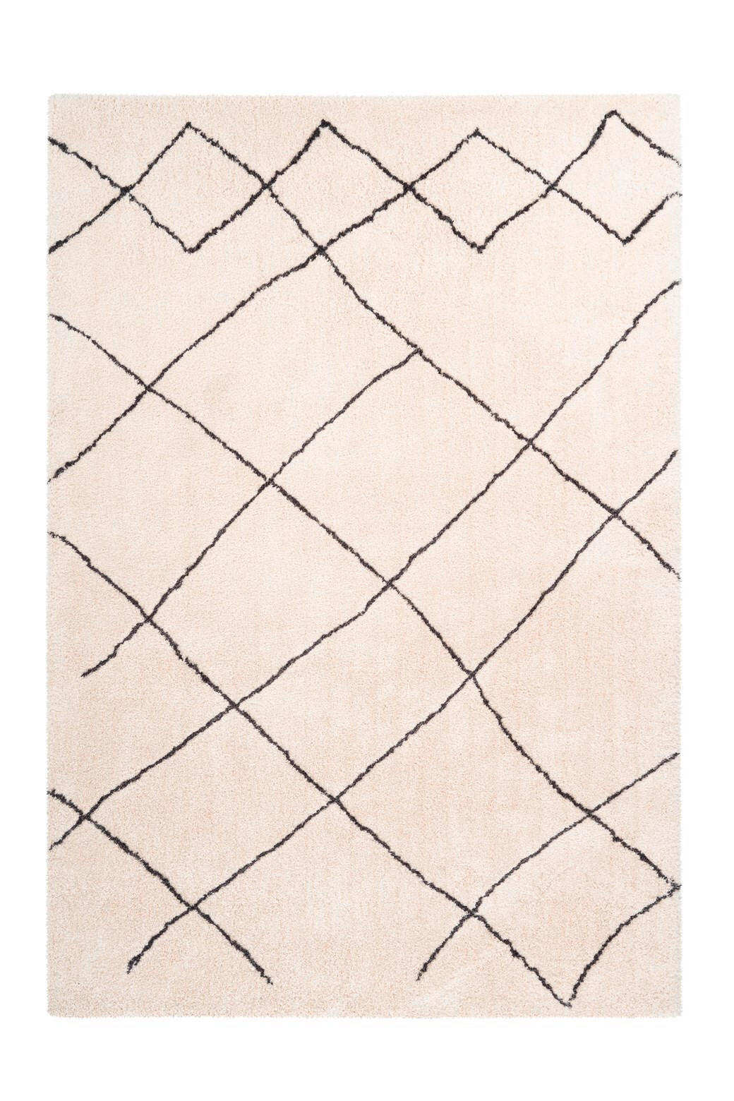 HOCHFLORTEPPICH 120/170 cm Orlando 525 Elfenbein Creme  - Creme, KONVENTIONELL, Textil (120/170cm)