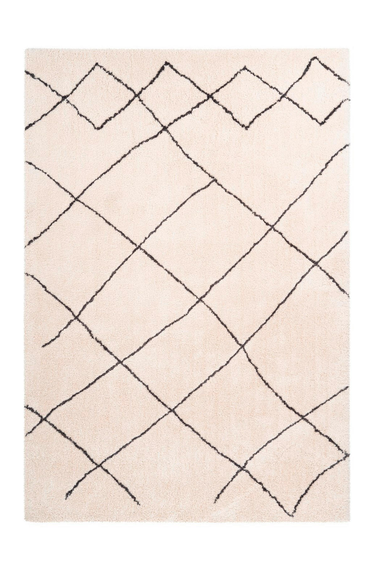 HOCHFLORTEPPICH 80/150 cm Orlando 525 Elfenbein Creme  - Creme, KONVENTIONELL, Textil (80/150cm)
