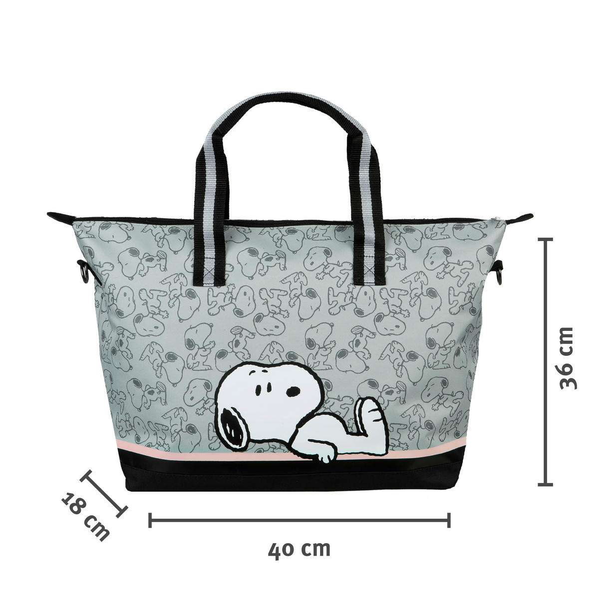 WEEKENDER  - Hellrosa/Hellgrau, Basics, Textil (40/36/18cm)