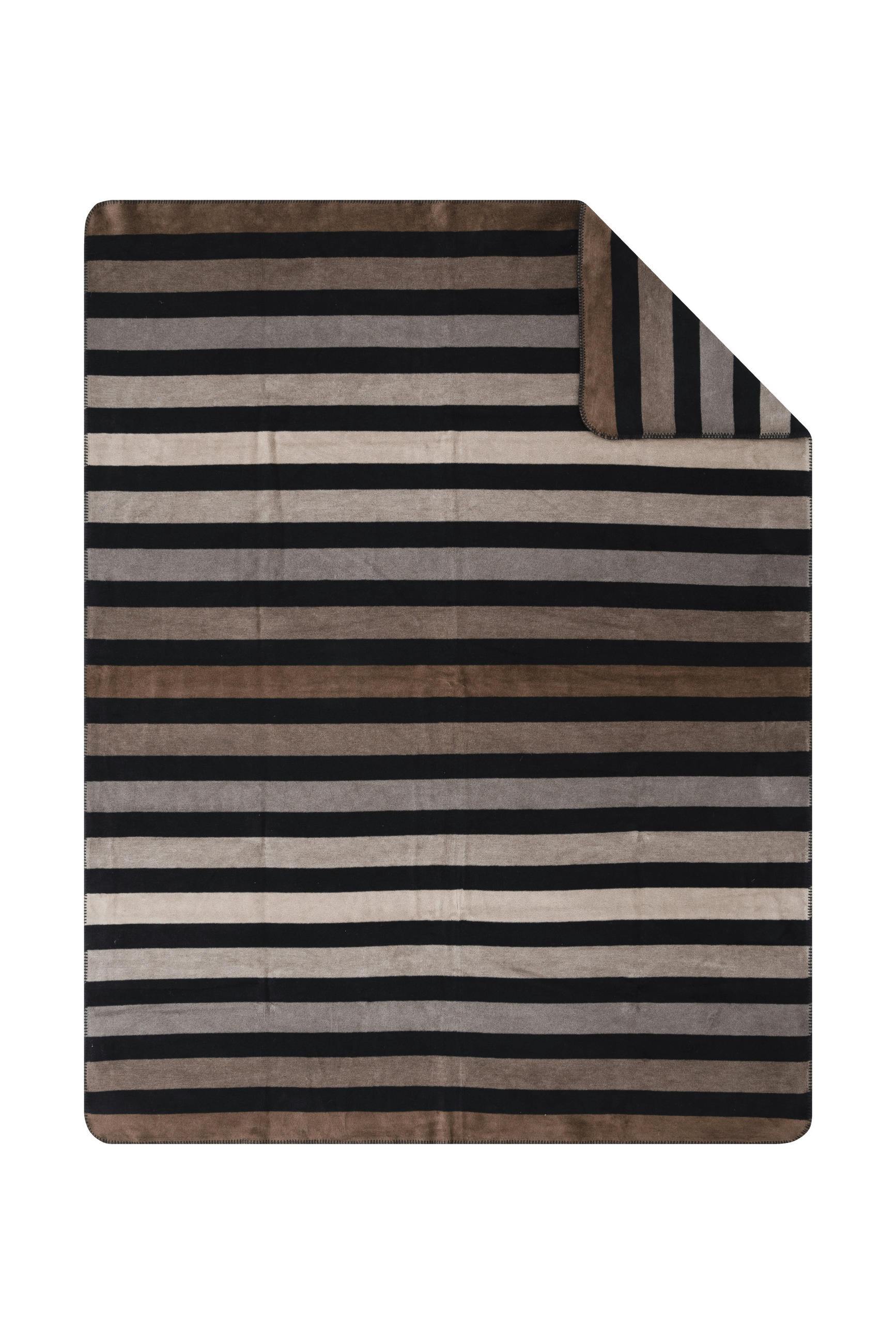 TAKARÓ 150/200 cm  - barna/fekete, Basics, textil (150/200cm)