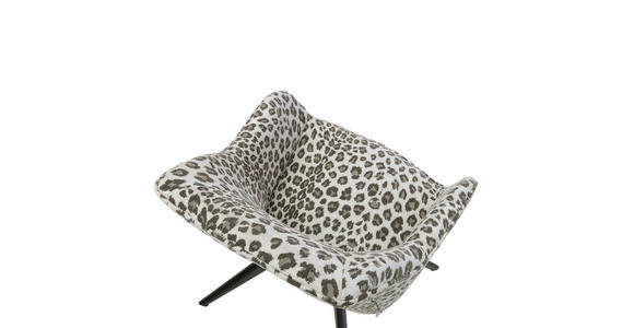 ARMLEHNSTUHL  Sitzfläche 360° drehbar Flachgewebe, Mikrofaser  - Beige/Schwarz, Design, Textil/Metall (60/83/65cm) - Landscape