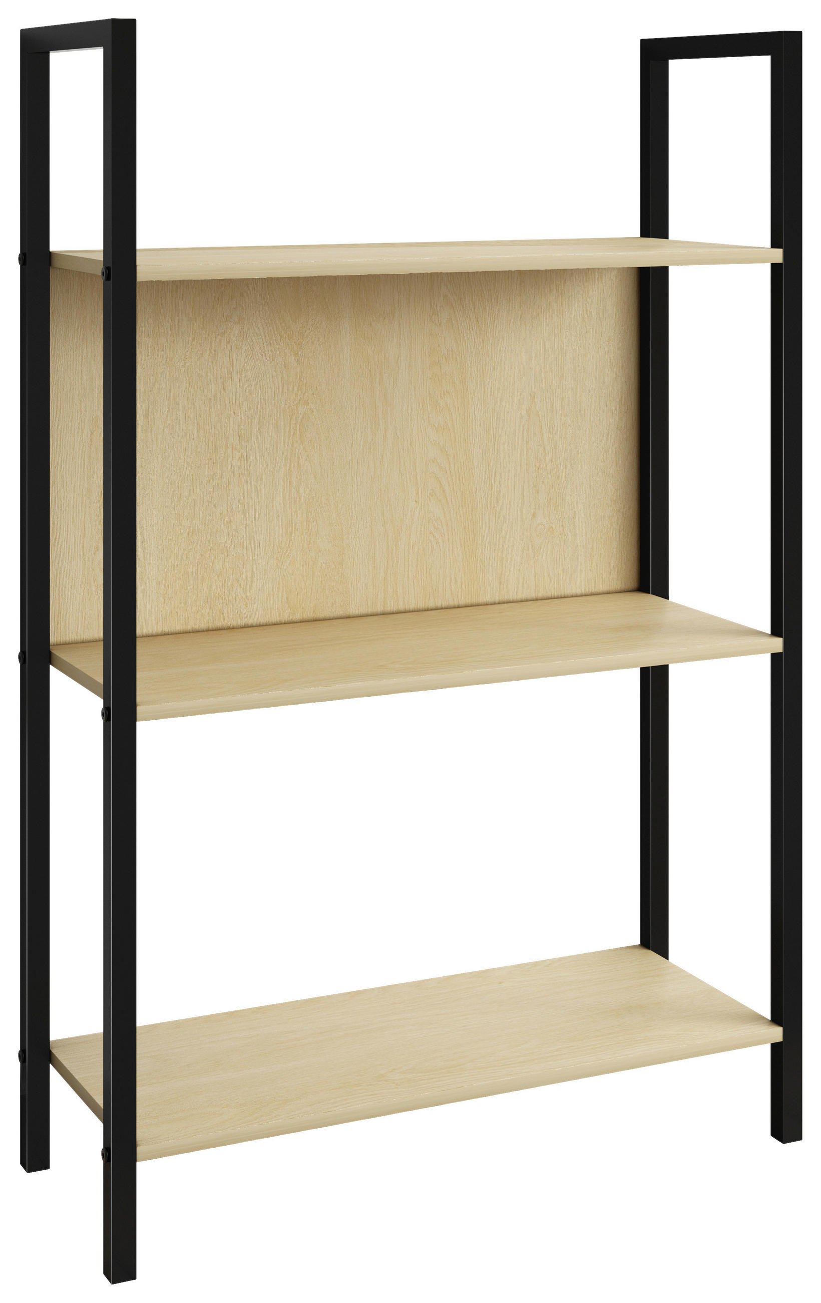 Etajeră, 56/100/24 cm, culoare lemn stejar, miere,