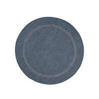 FLACHWEBETEPPICH 120/120 cm Relax Blau  - Blau, Basics, Textil (120/120cm) - Novel