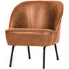 SESSEL in Kombination Echtleder/Stoff Cognac  - Cognac/Schwarz, Design, Leder/Textil (57/69/70cm) - Livetastic