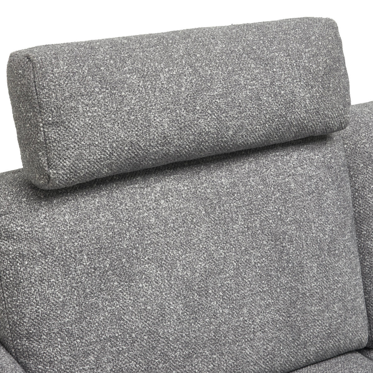 ECKSOFA in Struktur Grau  - Schwarz/Grau, Design, Textil/Metall (262/157cm) - Novel