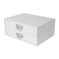 SCHUBLADENBOX Karton Weiß  - Weiß, Basics, Karton (33/25,5/14,5cm)