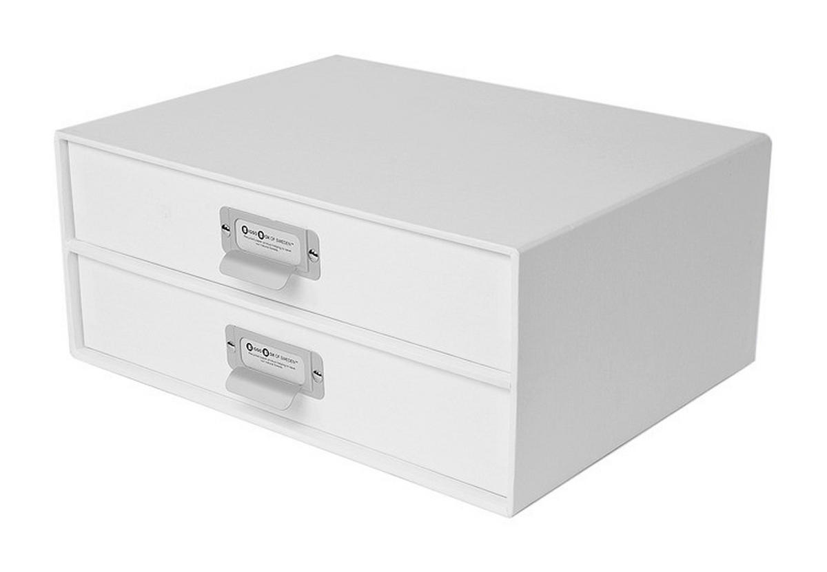 SCHUBLADENBOX Karton Weiß  - Weiß, Basics, Karton (33/25,5/14,5cm)