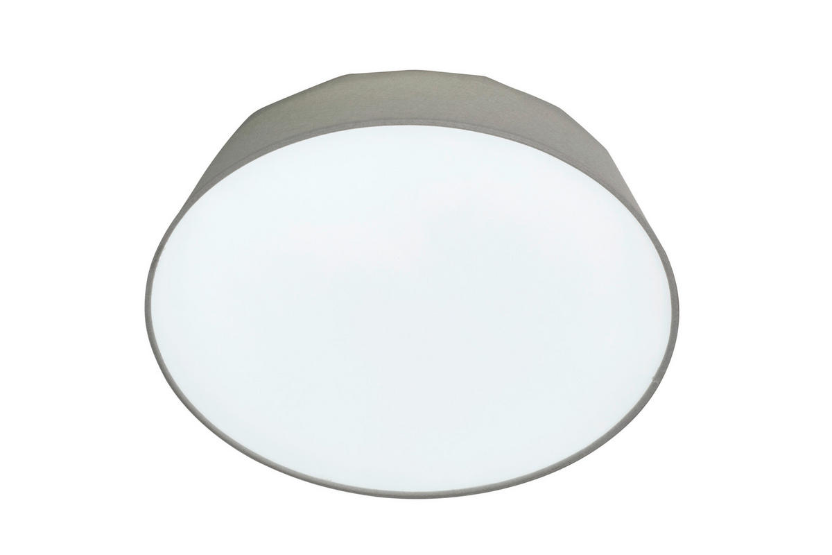 LED-DECKENLEUCHTE 40/12,7 cm   - Hellgrau, Basics, Kunststoff/Textil (40/12,7cm) - Novel