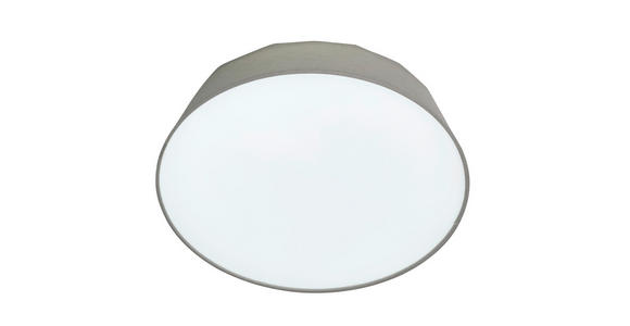 LED-DECKENLEUCHTE 40/12,7 cm - Hellgrau, Basics, Kunststoff/Textil (40/12,7cm) - Novel