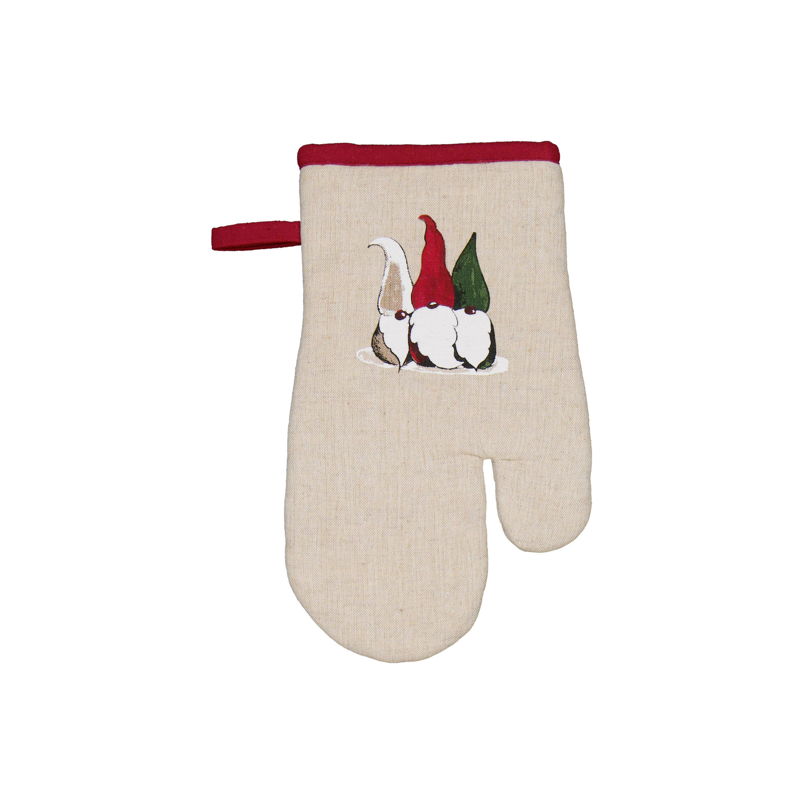 GRYTVANTE mörkröd, beige  - beige/mörkröd, Basics, textil (15/30cm)