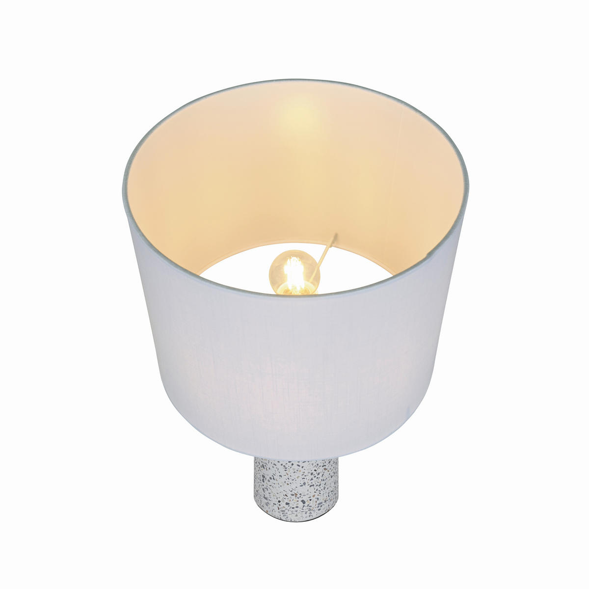 TISCHLEUCHTE 26/50 cm   - Weiß, Design, Textil/Stein (26/50cm) - Nordlux