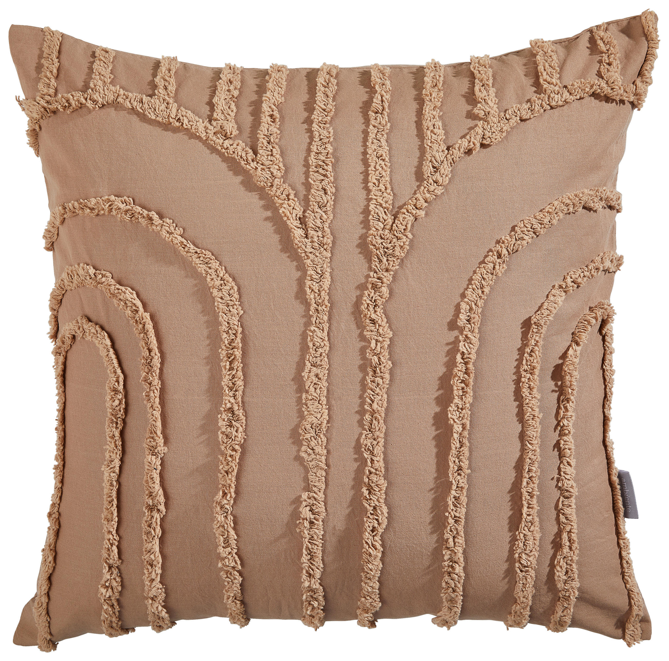 ZIERKISSEN 50/50 cm - Hellbraun, MODERN, Textil (50/50cm) - Ambiente