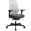 DREHSTUHL  in Flachgewebe Grau, Weiss  - Weiss/Grau, Modern, Kunststoff/Textil (47/100-112/45-51cm) - Topstar
