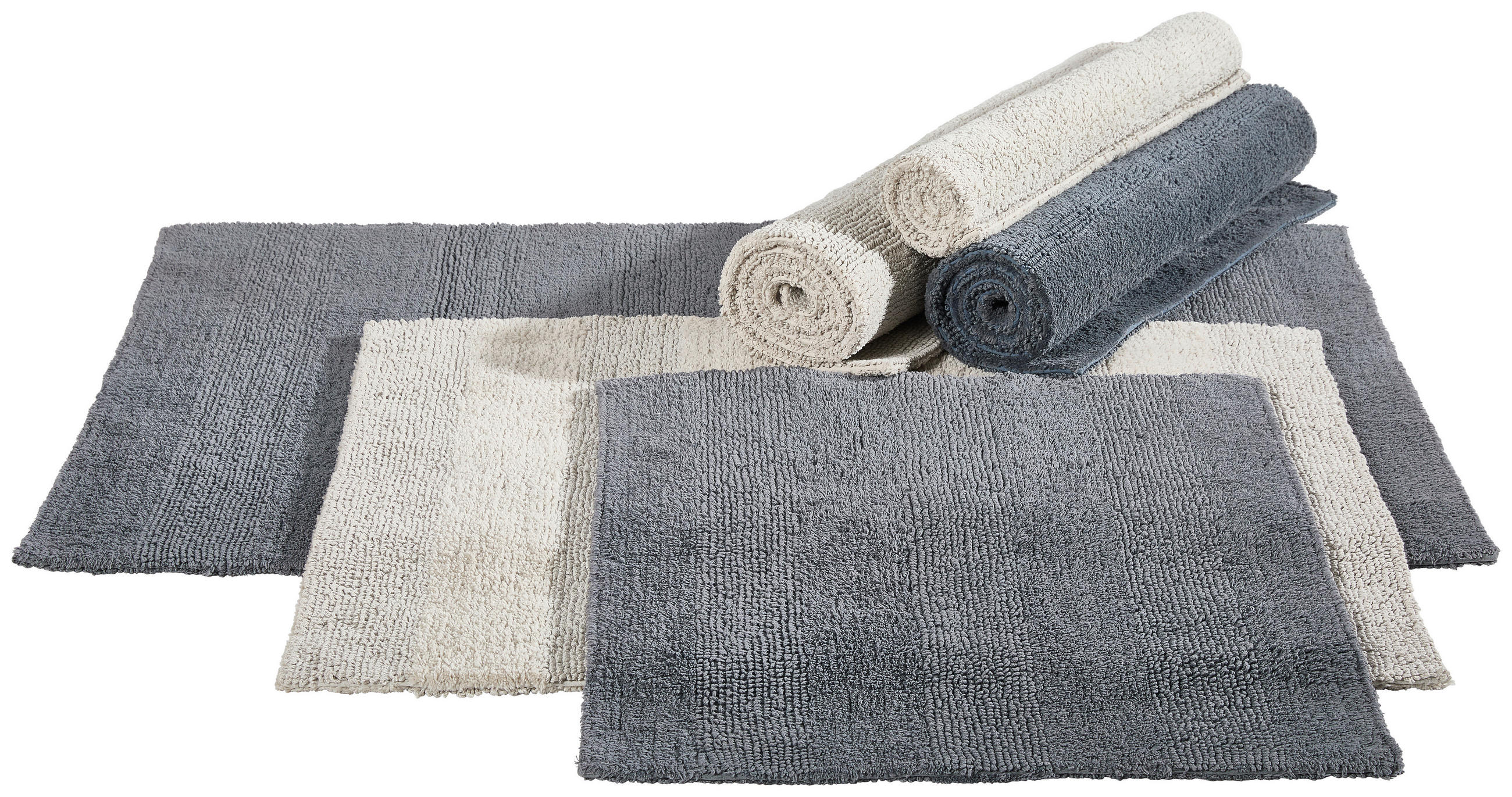 KOUPELNOVÁ PŘEDLOŽKA, 60/60 cm - barvy stříbra, textil (60/60cm) - Dieter Knoll