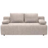 SCHLAFSOFA in Flachgewebe Naturfarben  - Schwarz/Naturfarben, Modern, Kunststoff/Textil (194/78-87/92cm) - Xora