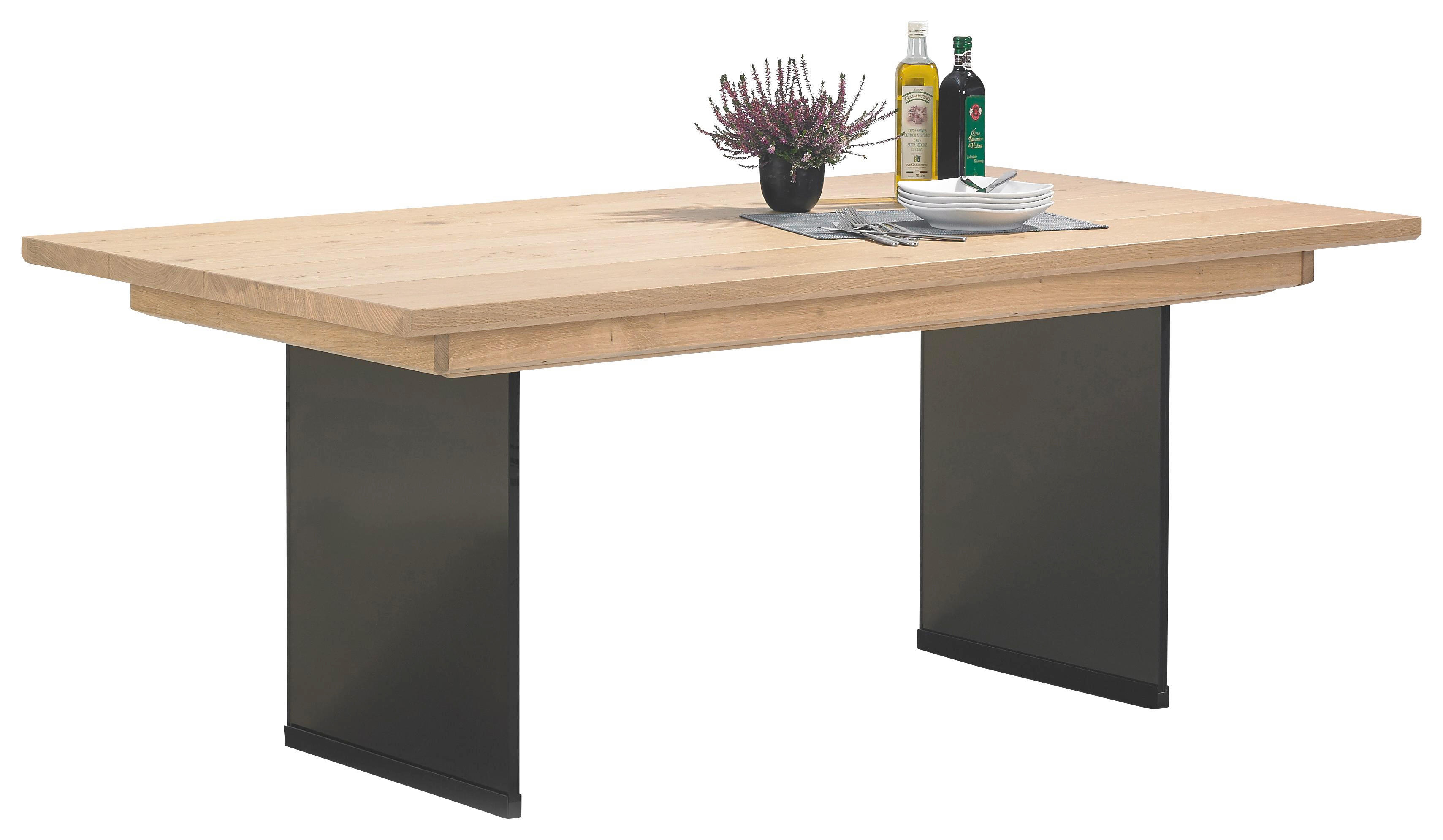 Esstisch In Holz Glas 190 290 100 76 5 Cm Online Kaufen Xxxlutz