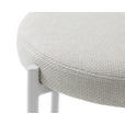 HOCKER Webstoff Sandfarben, Beige  - Sandfarben/Beige, Basics, Textil/Metall (43,5/48/43,5cm) - Xora