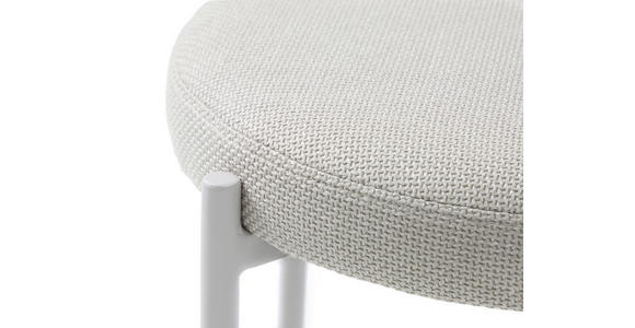 HOCKER Webstoff Sandfarben, Beige - Sandfarben/Beige, Basics, Textil/Metall (43,5/48/43,5cm) - Xora