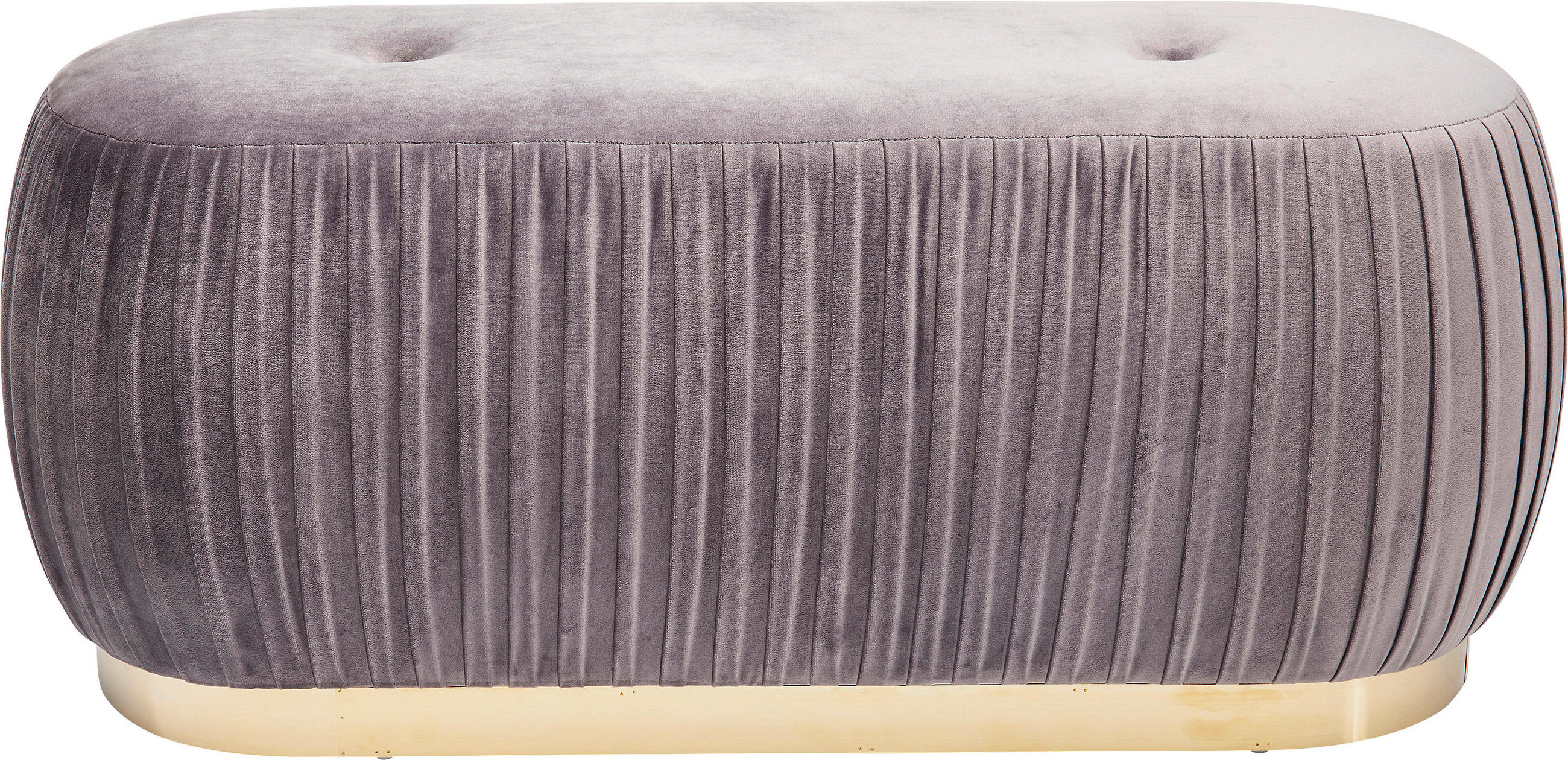 Hockerbank Pigalle Mauve/goldfarben H: 44 Cm