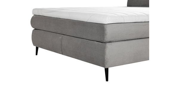 BOXSPRINGBETT 160/200 cm  in Grau  - Schwarz/Grau, Trend, Holz/Textil (160/200cm) - Esposa