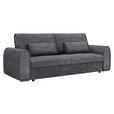 SCHLAFSOFA in Cord, Feincord Dunkelgrau  - Dunkelgrau/Schwarz, KONVENTIONELL, Kunststoff/Textil (240/83/116cm) - Carryhome