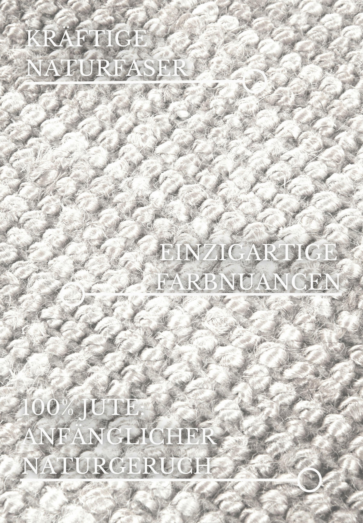 JUTETEPPICH 160/230 cm Kollektion 1791 Weiß rechteckig  - Weiß, Basics, Textil (160/230cm) - Villeroy & Boch
