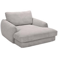 XXL-SESSEL - Hellgrau/Schwarz, KONVENTIONELL, Kunststoff/Textil (132/81/158cm) - Carryhome