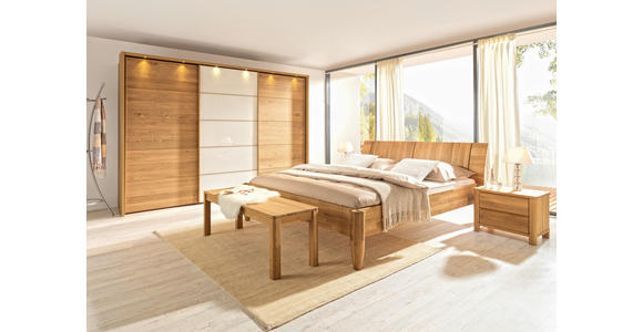 SITZBANK  in 140/47/42 cm  - Eichefarben, Natur, Holz (140/47/42cm) - Linea Natura