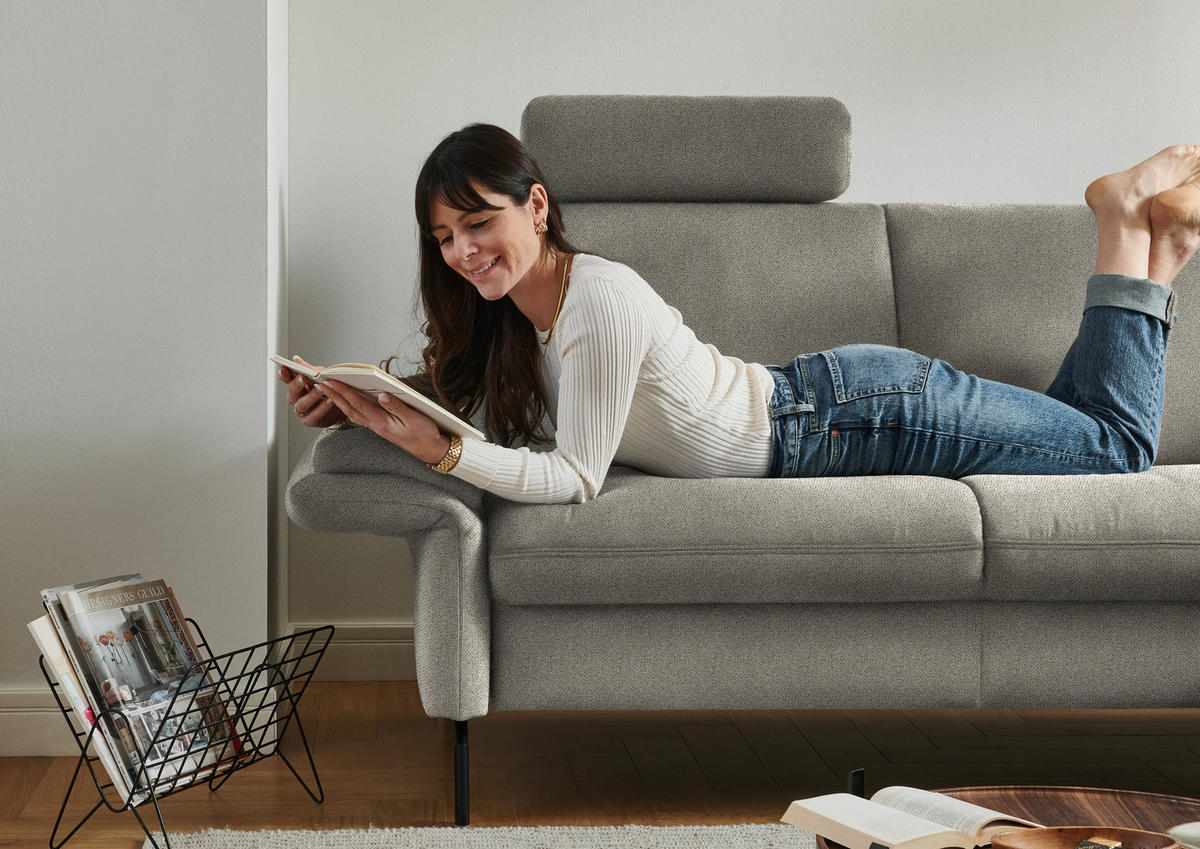 ECKSOFA in Flachgewebe Schilfgrün  241/190 cm  - Schilfgrün/Schwarz, KONVENTIONELL, Textil/Metall (241/190cm) - Beldomo Comfort