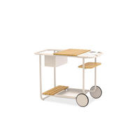 GARTEN-SERVIERWAGEN - Beige, Modern, Holz/Metall (90,5/51,5/68cm) - Zebra 