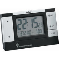 WECKER Schwarz 12/7,5/5 cm  - Schwarz, Basics, Kunststoff (12/7,5/5cm)