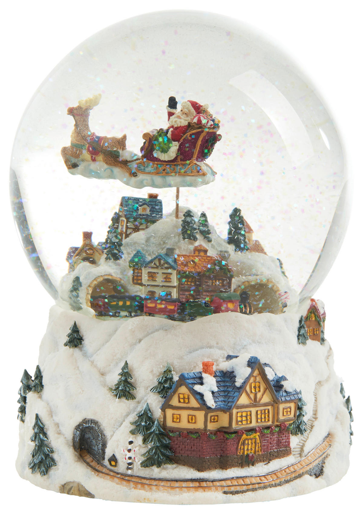 SCHNEEKUGEL - Multicolor, LIFESTYLE, Glas