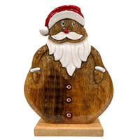 WEIHNACHTSMANN  - Braun, LIFESTYLE, Holz (22/33/6,5cm) - X-Mas