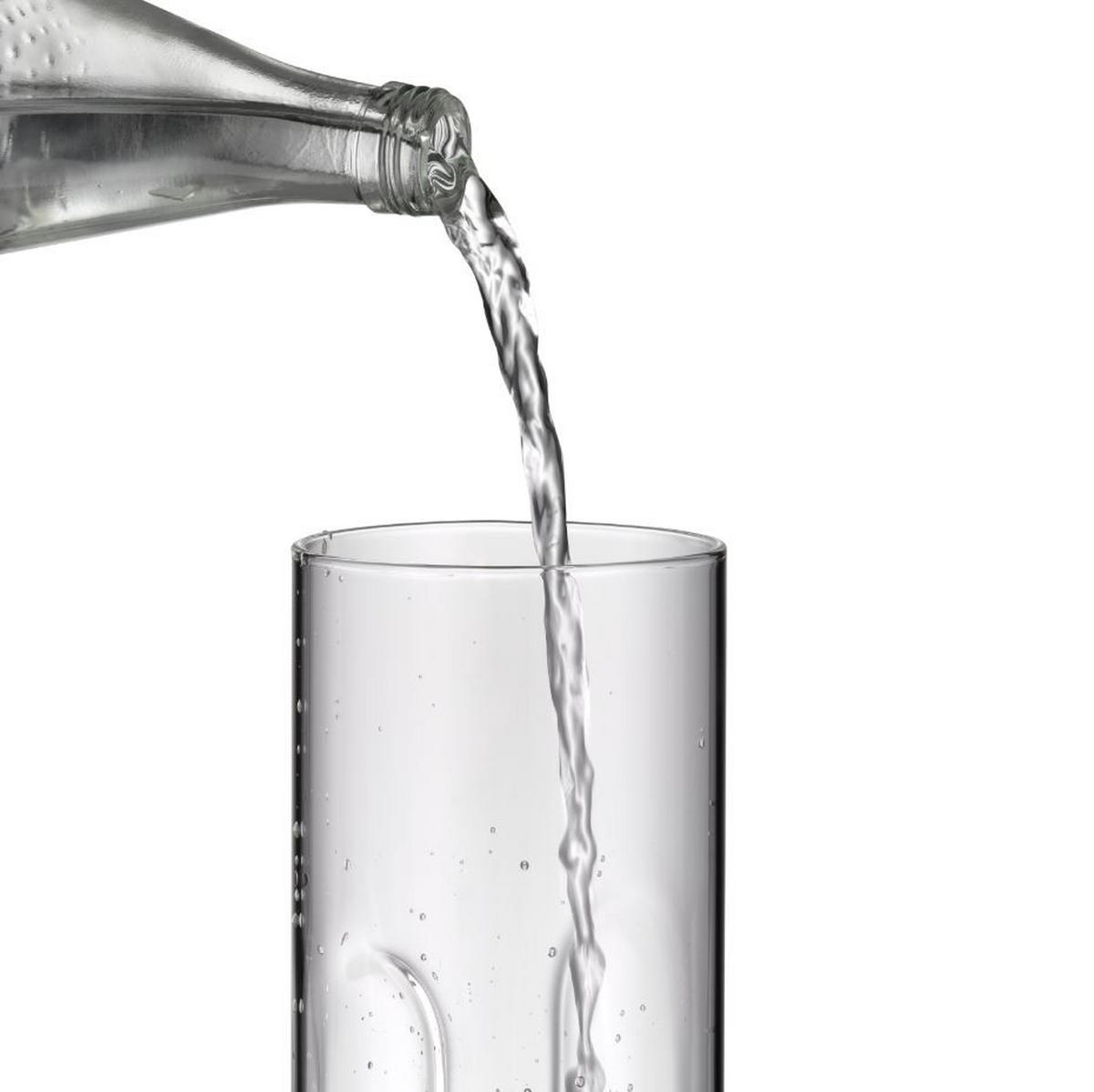 KARAFA ZA VODO - barve nerjavečega jekla/prozorno, Basics, kovina/umetna masa (0,8l) - WMF