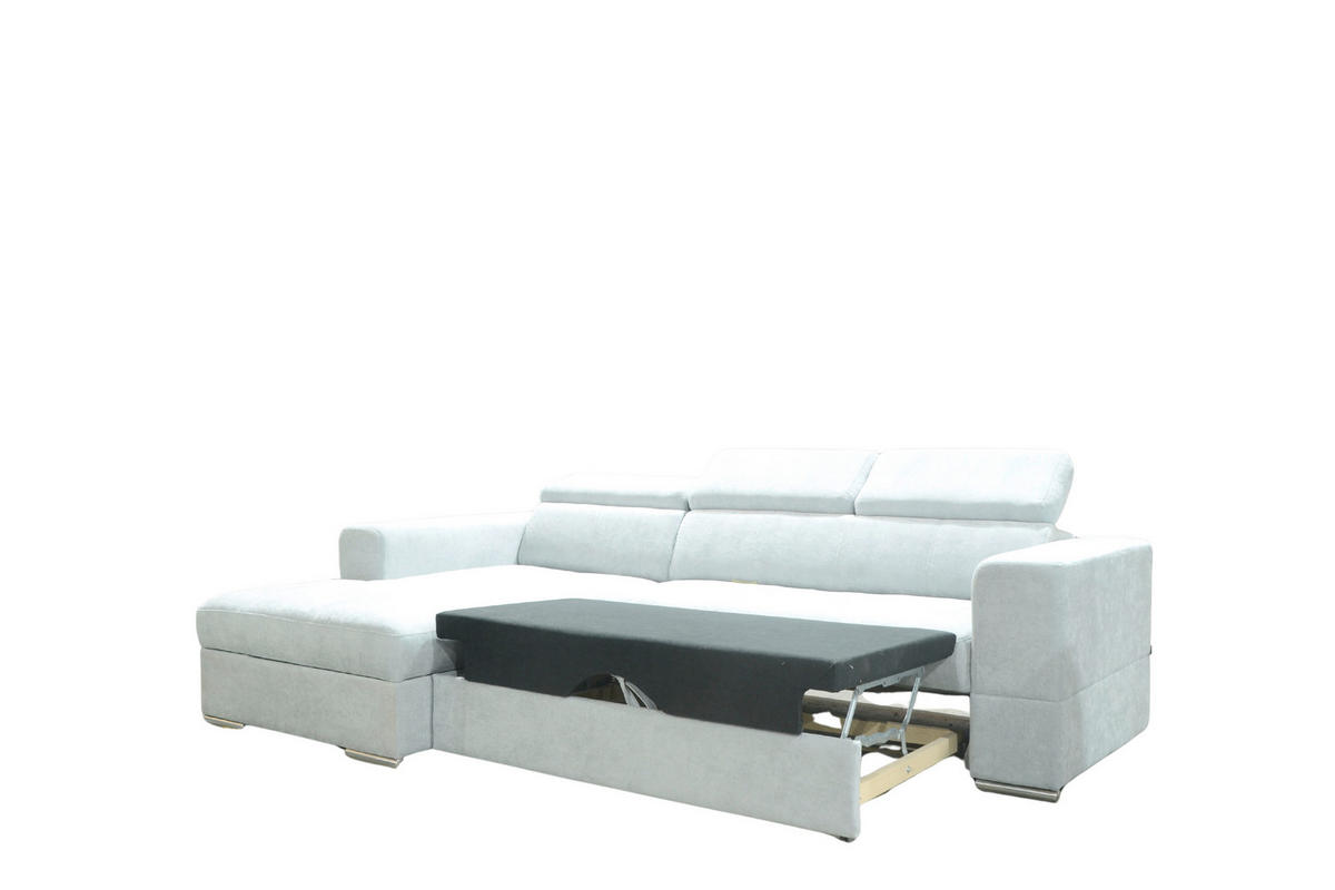 SJEDEĆA GARNITURA drvo, tekstil  siva   - siva, Moderno, drvo/tekstil (270/176cm) - Hom`in