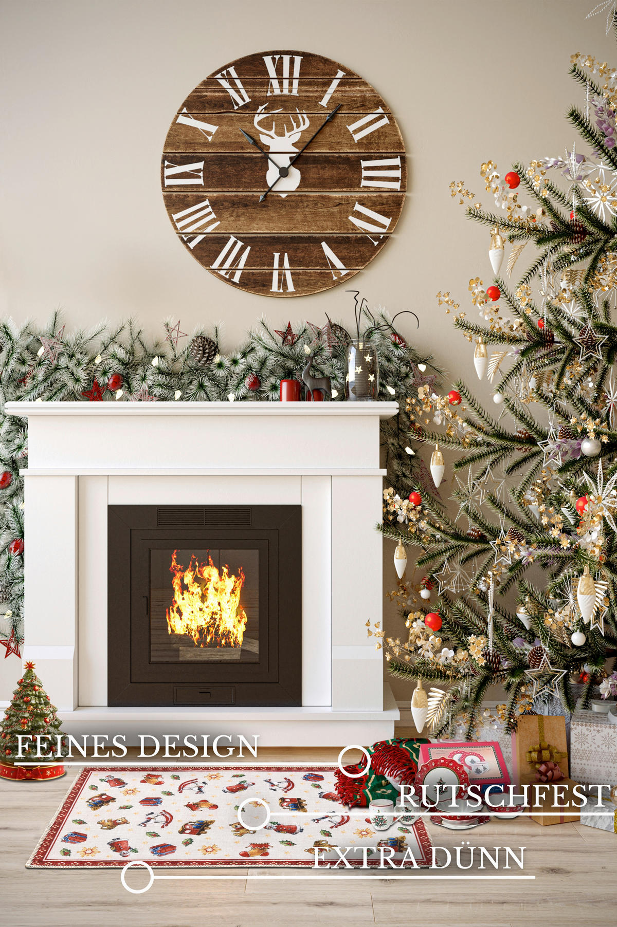 TEPIH NISKOG TKANJA 50/80 cm   crvena, višebojno  Toy's Delight  - višebojno/crvena, Design, tekstil/plastika (50/80cm) - Villeroy & Boch