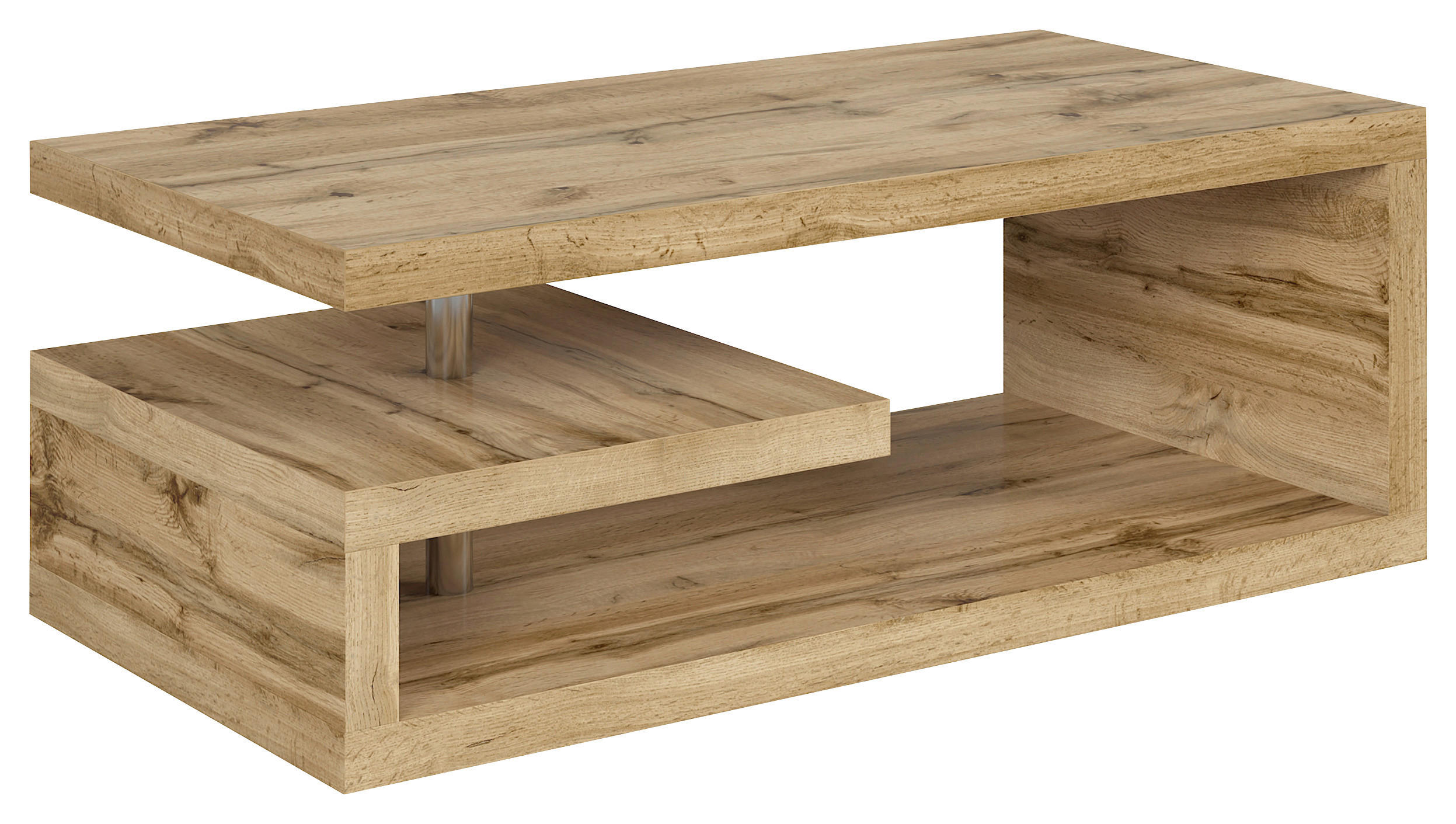 COUCHTISCH 120/60/45 cm rechteckig Eiche Wotan  - Eiche Wotan, Design, Holzwerkstoff (120/60/45cm)