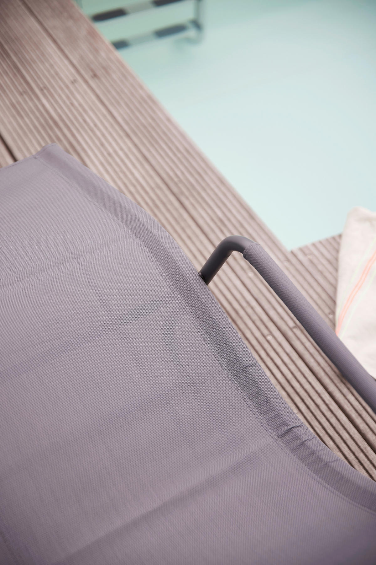 GARTEN-RELAXLIEGE 57/81/143 cm  - Blaugrau, KONVENTIONELL, Kunststoff/Textil (57/81/143cm) - Siena Garden