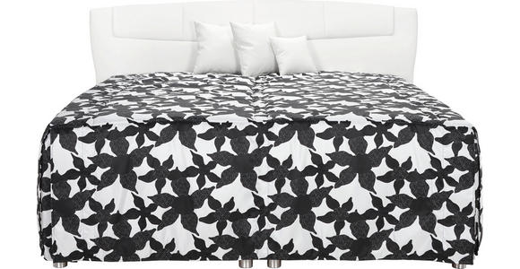 POLSTERBETT 180/210 cm in Schwarz, Weiß - Schwarz/Weiß, KONVENTIONELL, Textil (180/210cm) - Esposa