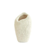DEKOVASE  - Creme, Basics, Kunststoff/Stein (21,5/20,5/36,5cm) - Light & Living