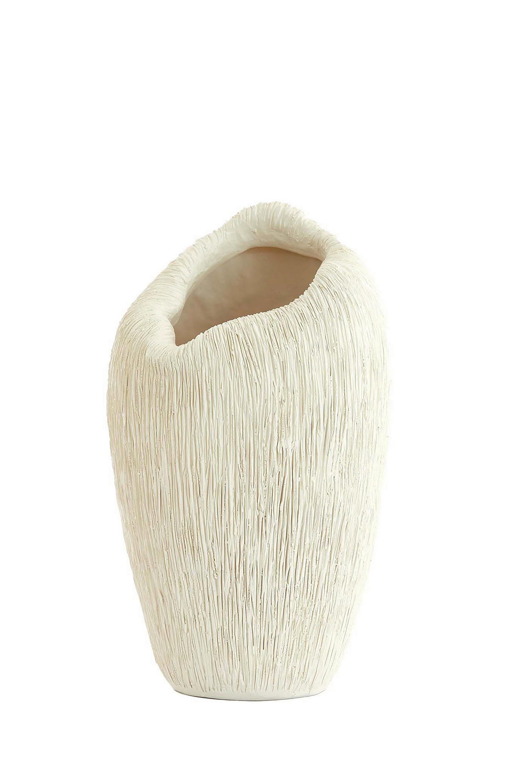 Light & Living Dekovase Denisa Creme 20.5x36.5x21.5 cm