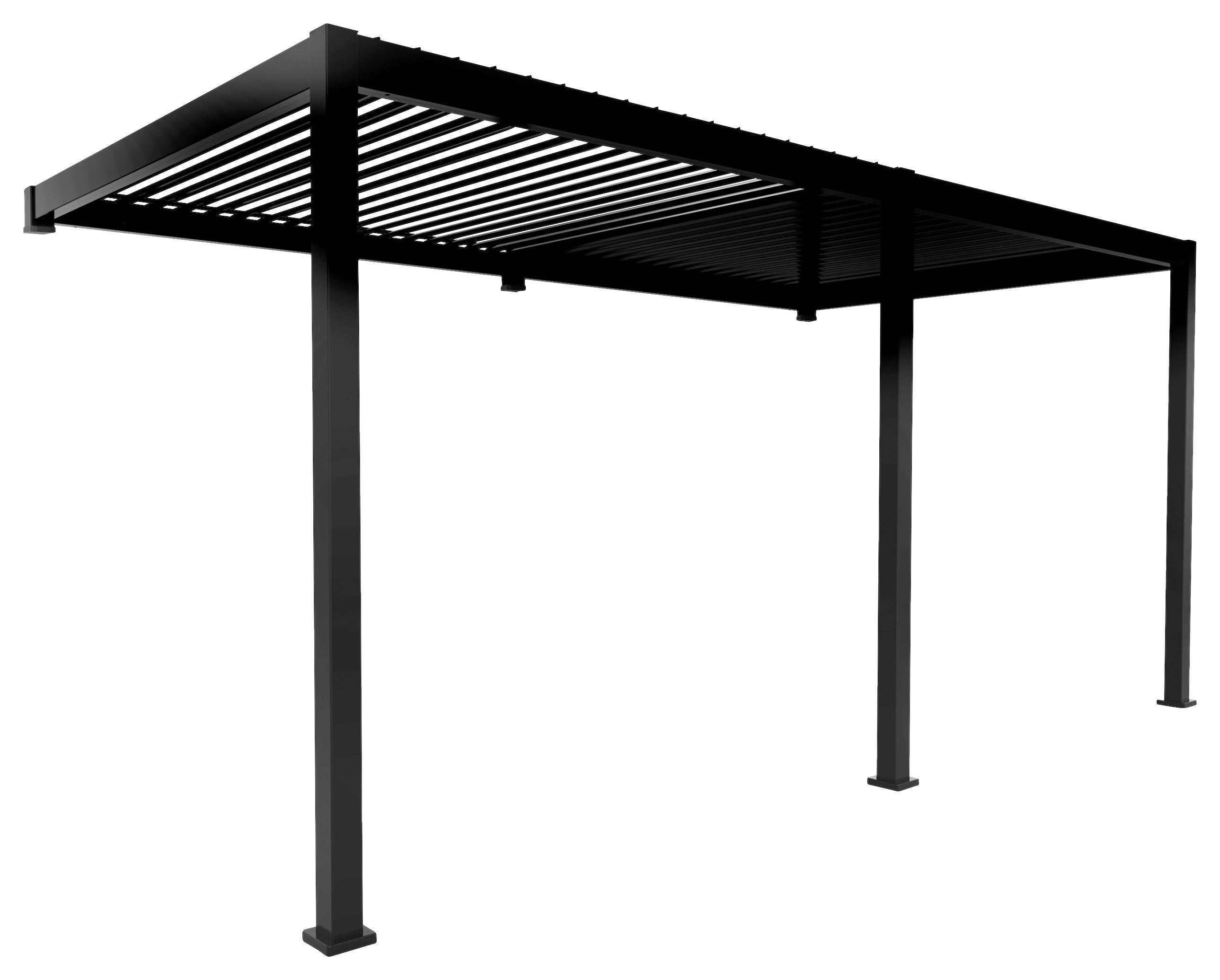 PERGOLA 530/250/300 cm Aluminium - Anthrazit, MODERN, Metall (530/250/300cm) - Gardenson