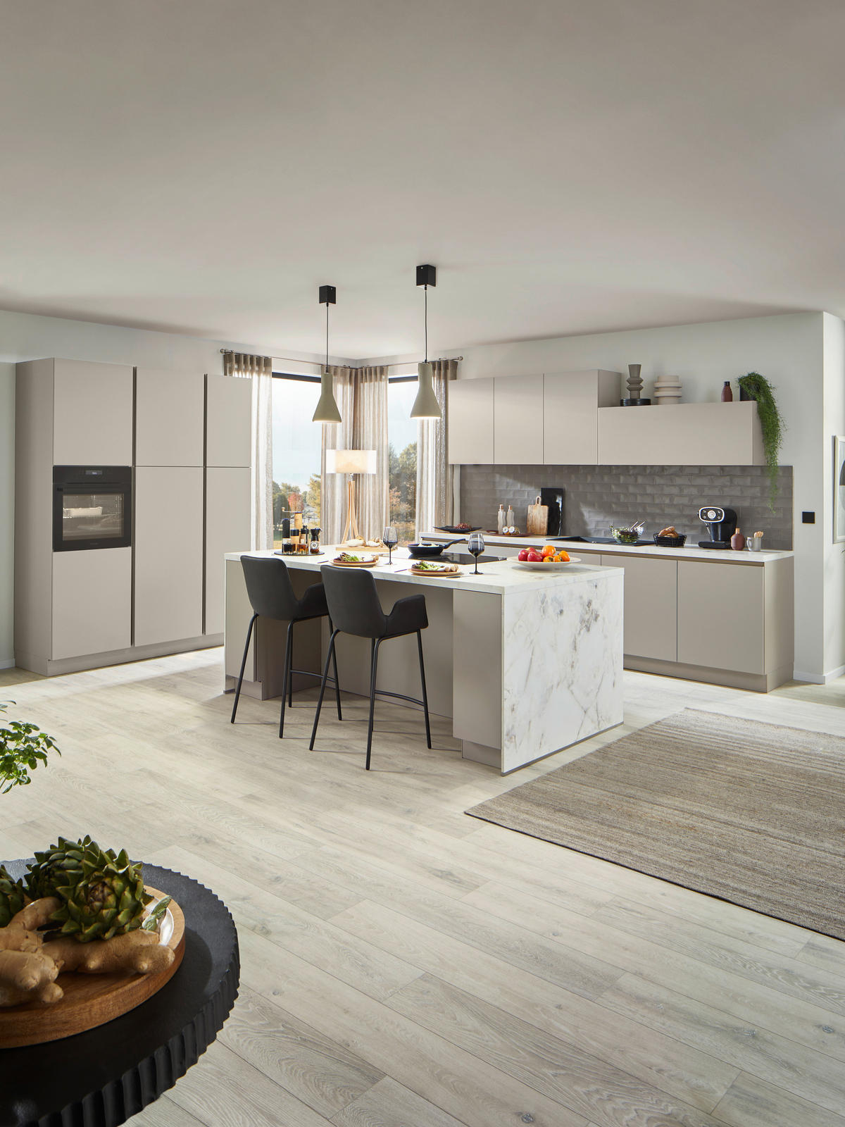 EINBAUKÜCHE   - Cappuccino, Design, Holzwerkstoff - Nolte Küchen