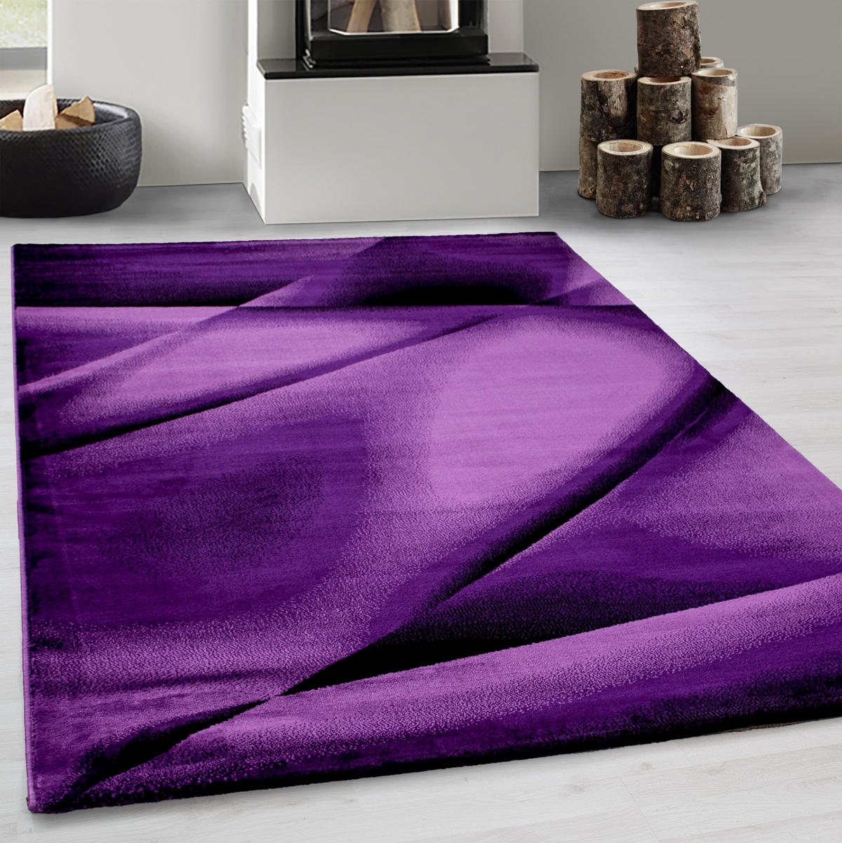 LÄUFER 80/300 cm Miami  - Lila, Trend, Textil (80/300cm) - Novel