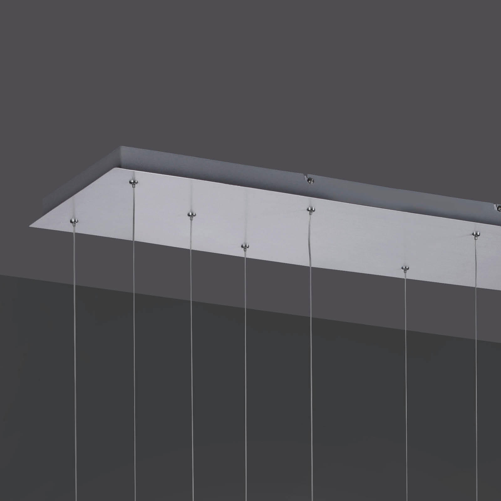 LED-HÄNGELEUCHTE 89/30/120 cm  - Alufarben, Design, Kunststoff/Metall (89/30/120cm)