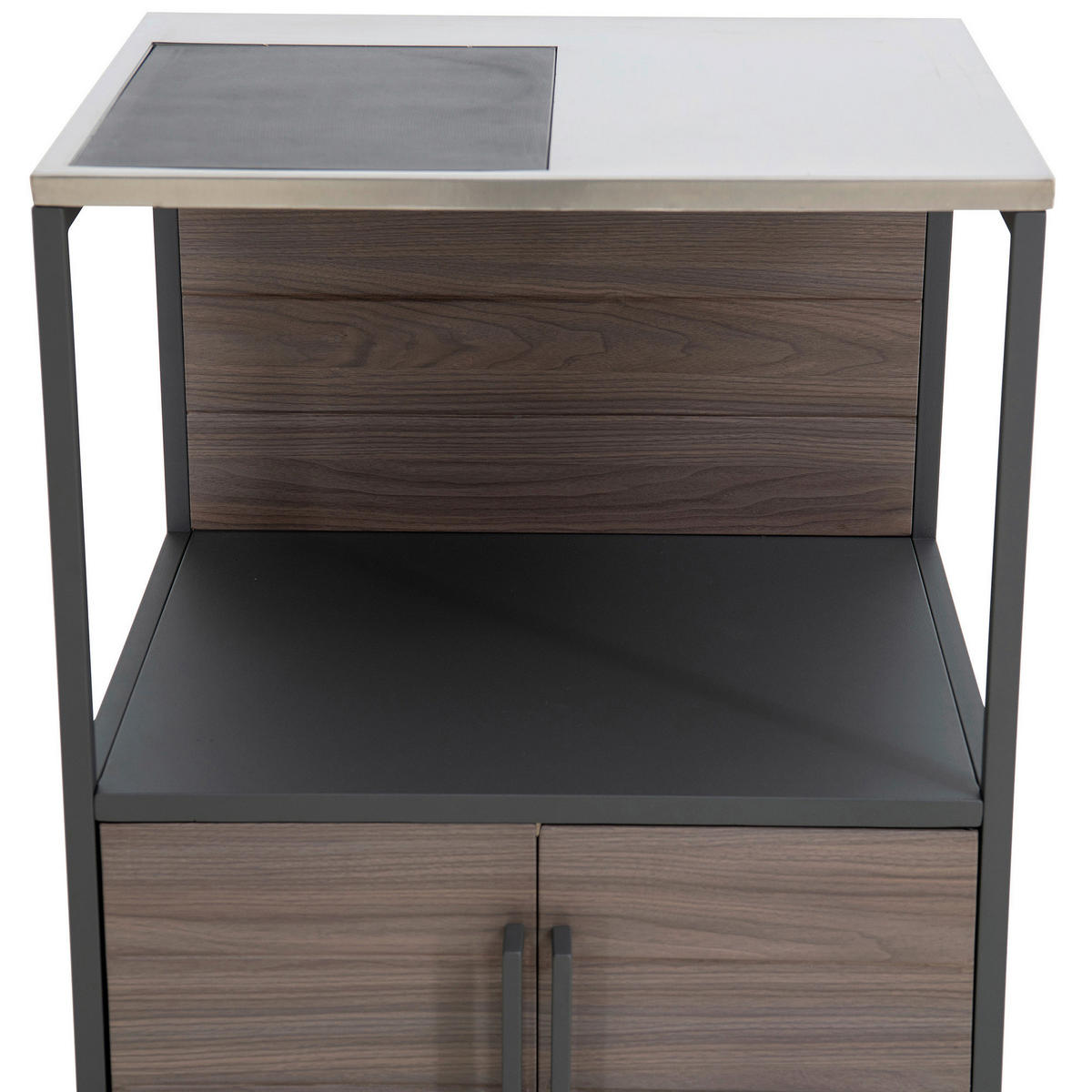 OUTDOORKÜCHE - Schwarz/Braun, Basics, Metall (63,5/91,5/54cm) - Modante