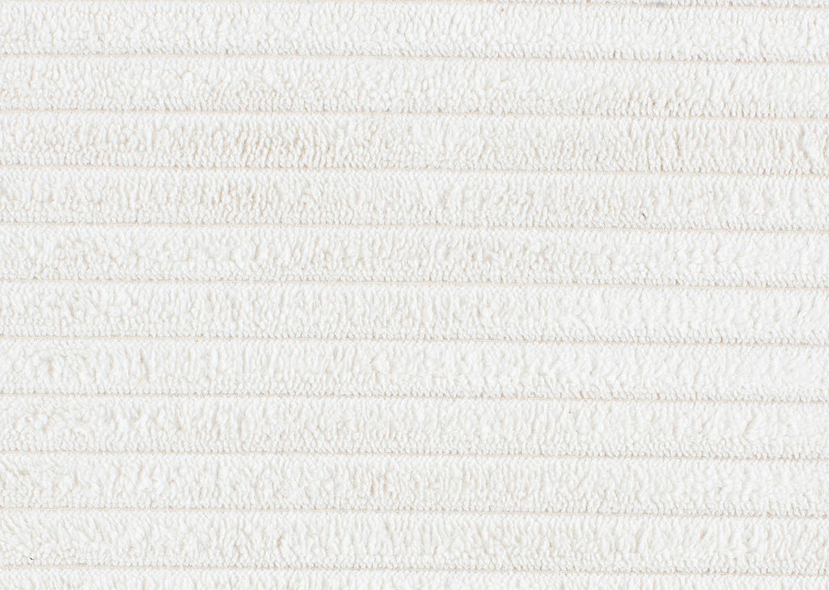 WOHNLANDSCHAFT Creme Cord  - Creme/Schwarz, KONVENTIONELL, Textil/Metall (191/351/191cm) - Carryhome