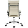 DREHSTUHL Chromfarben, Beige  - Chromfarben/Beige, KONVENTIONELL, Leder/Kunststoff (63,5/103/112.5/55,5cm) - Venda