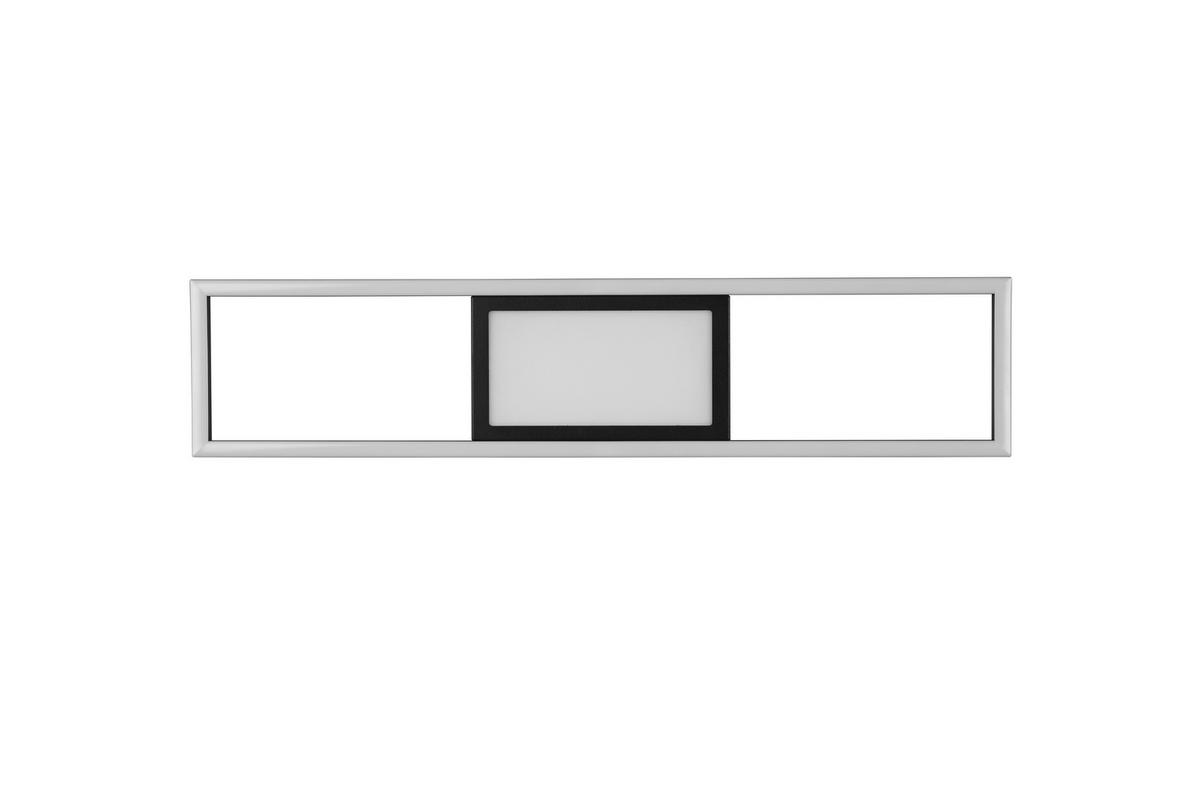 LED-DECKENLEUCHTE 60/6/13 cm   - Schwarz, Design, Metall (60/6/13cm)