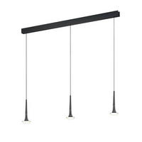 LED-PENDELLEUCHTE  7/200/110 cm   - Schwarz, Basics, Metall (7/200/110cm) - Helestra
